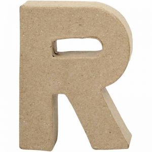 Litera R z papier-mache Creativ 10x2cm